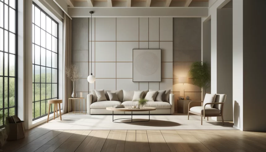 Foto di un appartamento arredato in stile minimalista