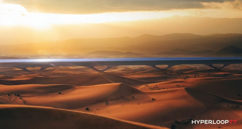 Hyperloop permetterebbe di coprire distanze molto lunghe